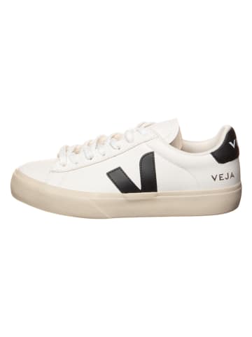 Veja Leren sneakers "Campo" wit/zwart