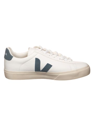 Veja Leder-Sneakers "Campo" in Weiß/ Blau