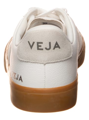 Veja Leder-Sneakers "Campo" in Weiß/ Beige