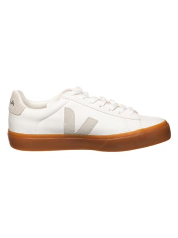 Veja Skórzane sneakersy "Campo" w kolorze biało-beżowym