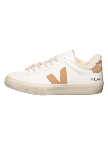 Veja Leder-Sneakers "Campo" in Weiß/ Beige