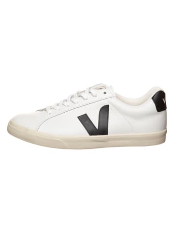 Veja Leren sneakers "Esplar" wit/zwart