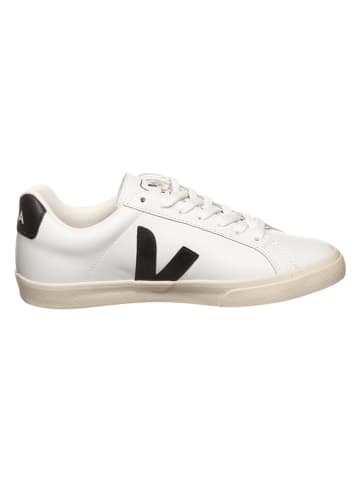 Veja Leren sneakers "Esplar" wit/zwart