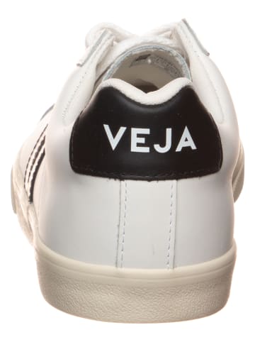 Veja Leren sneakers "Esplar" wit/zwart