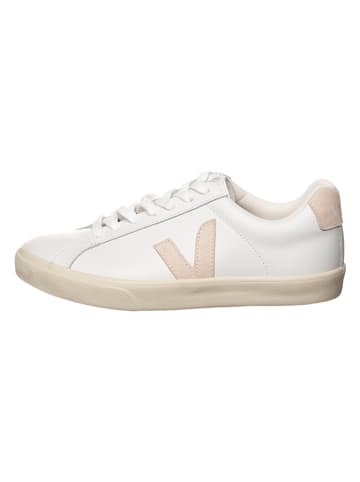 Veja Leren sneakers "Esplar" wit/lichtroze