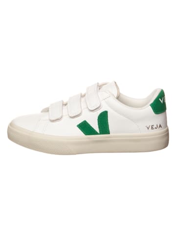 Veja Leder-Sneakers "Recife" in Weiß/ Grün