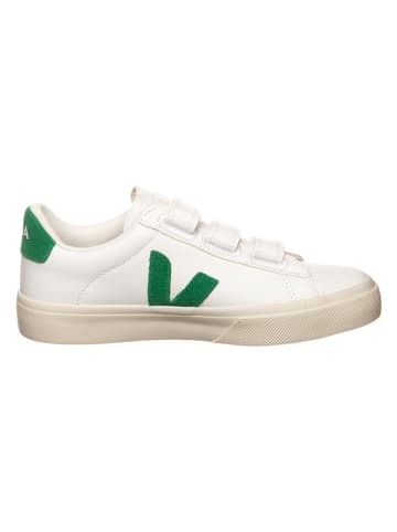 Veja Leder-Sneakers "Recife" in Weiß/ Grün
