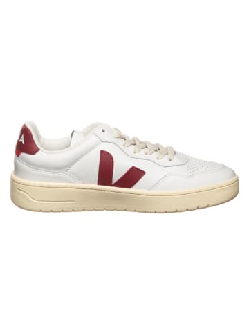 Veja Leren sneakers "V 90" wit/rood