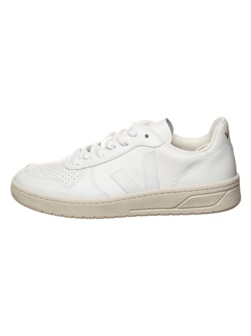 Veja Leder-Sneakers "V 10" in Weiß
