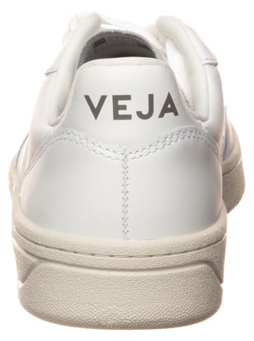 Veja Leder-Sneakers "V 10" in Weiß