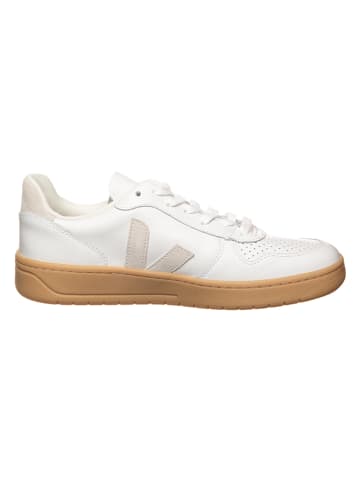 Veja Leder-Sneakers "V 10" in Weiß/ Creme