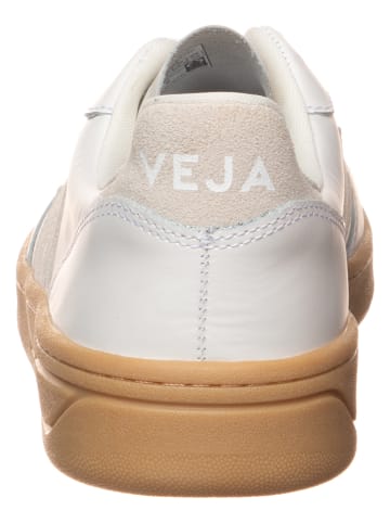 Veja Leder-Sneakers "V 10" in Weiß/ Creme