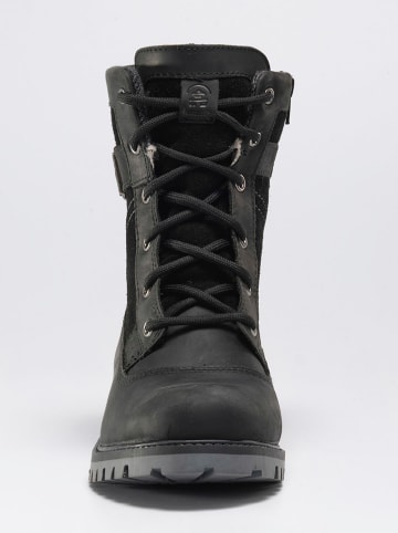 Kamik Leder-Winterstiefel "Roguemid" in Schwarz
