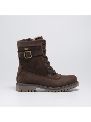 Kamik Leder-Winterstiefel "Roguemid" in Braun