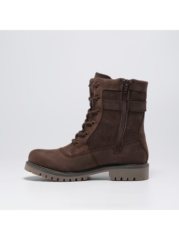 Kamik Leren winterlaarzen "Roguemid" bruin