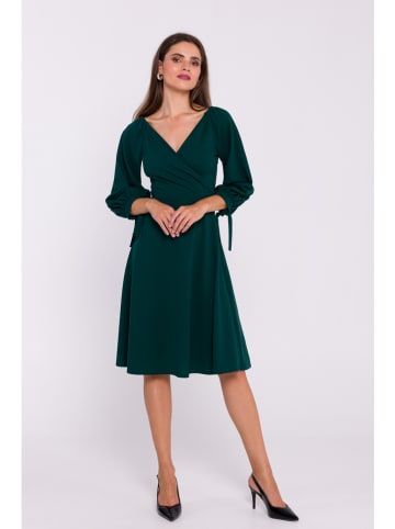 Stylove Sukienka w kolorze ciemnozielonym