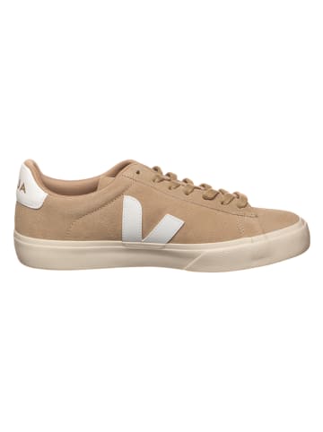 Veja Skórzane sneakersy "Campo" w kolorze beżowo-białym