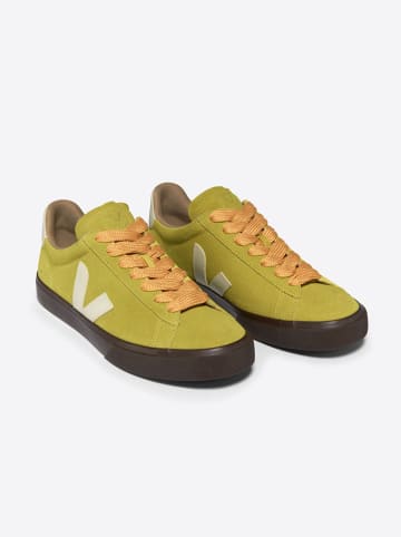 Veja Leder-Sneakers "Campo Bold" in Gelb/ Creme