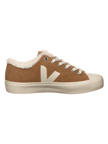 Veja Leder-Sneakers "Wata II Low" in Hellbraun/ Creme