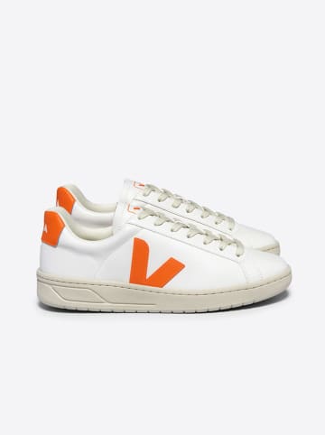 Veja Sneakersy "Urca" w kolorze biało-pomarańczowym