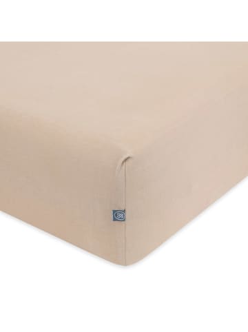 Emma&Noah Baby-Spannbettlaken in Beige - (L)140 x (B) 70 cm