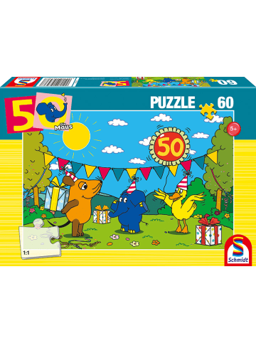 Schmidt Spiele 60tlg. Puzzle "Alles Liebe zum Geburtstag, 50. Geburtstag Elefant" - ab 5 Jahren
