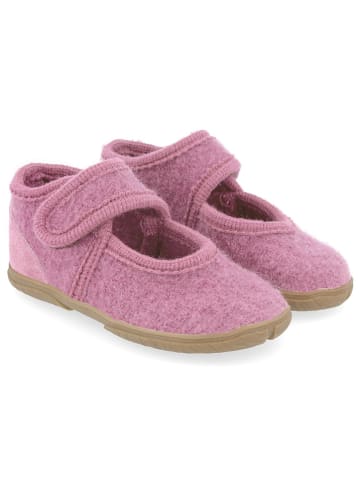HAFLINGER Woll-Hausschuhe "Feline" in Rosa
