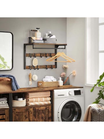 Songmics Garderobe in Braun/ Schwarz - (B)65 x (H)42 x (T)30 cm