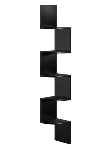 Songmics Bücherregal in Schwarz - (B)20 x (H)126 x (T)20 cm