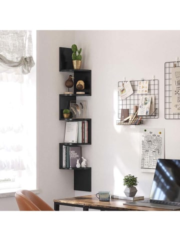 Songmics Boekenkast zwart - (B)20 x (H)126 x (D)20 cm