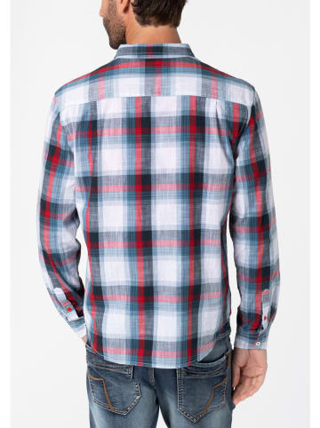 Timezone Blouse - regular fit - wit/donkerblauw/rood