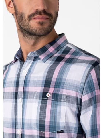 Timezone Blouse - regular fit - wit/donkerblauw