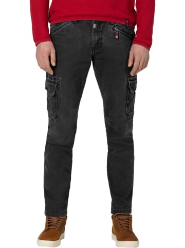 Timezone Cargospijkerbroek "BenTZ" - regular fit - antraciet
