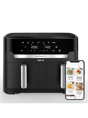 Tefal Dubbele heteluchtfriteuse "Dual Easy Fry" zwart - 11 l