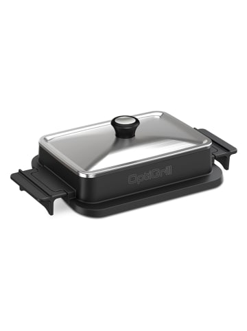 Tefal Pokrywka "OptiGrill - XA7318" w kolorze srebrno-czarnym do grilla