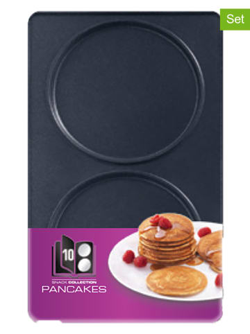 Tefal 2er-Set: Pfannkuchen-Platten "XA8010" in Schwarz