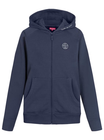 Derbe Sweatjacke in Dunkelblau