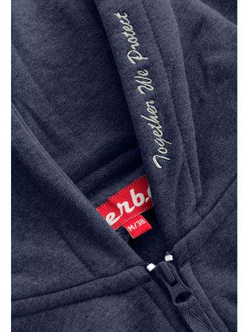 Derbe Sweatjacke in Dunkelblau