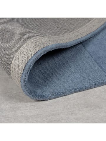 Flair Rugs Wollen loper blauw