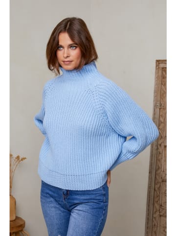 So Cachemire Sweter "Bambino" w kolorze błękitnym
