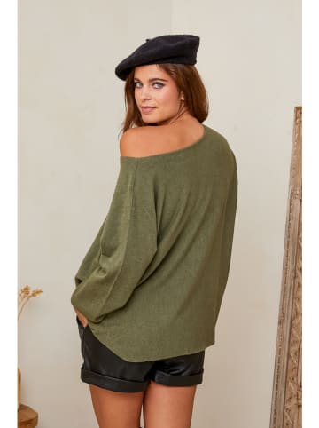 Joséfine Sweter "Eudoxie" w kolorze khaki