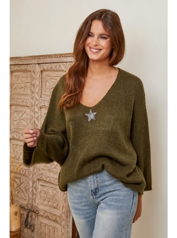 Joséfine Sweter "Iseult" w kolorze khaki