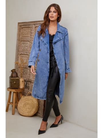Joséfine Trenchcoat "Mel" blauw