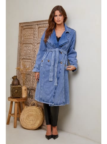 Joséfine Trenchcoat "Mel" blauw