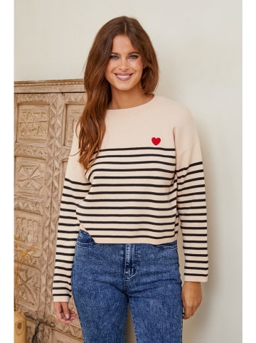 Joséfine Trui "Theoxane" beige/zwart
