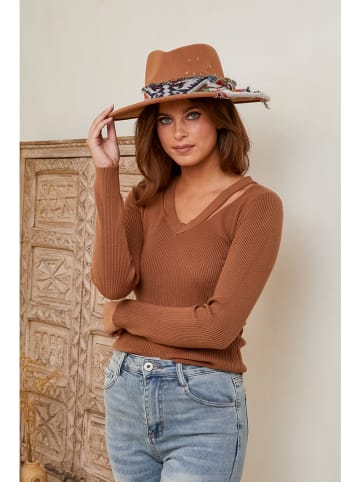 Joséfine Pullover "Viktoria" in Hellbraun