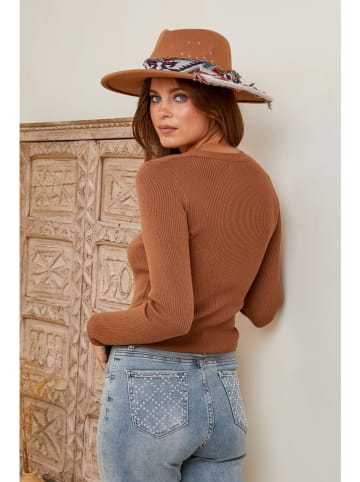 Joséfine Pullover "Viktoria" in Hellbraun