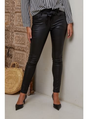 Joséfine Kunstleren broek "Xana" zwart