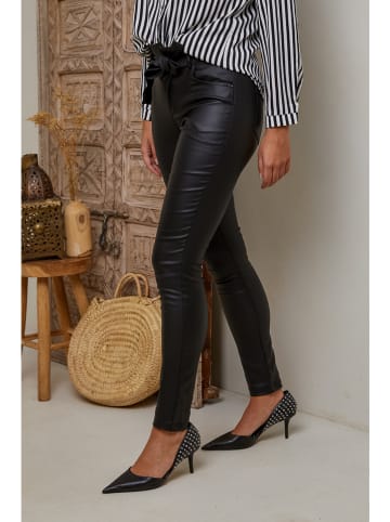 Joséfine Kunstleren broek "Xana" zwart