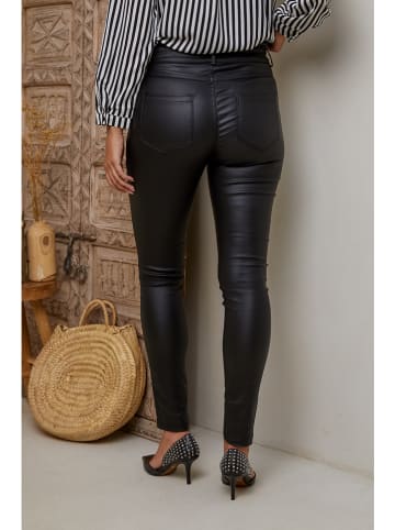 Joséfine Kunstleren broek "Xana" zwart
